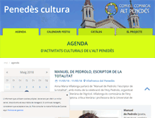 Tablet Screenshot of castellvidelamarca.penedescultura.cat