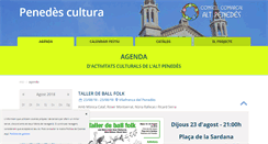 Desktop Screenshot of penedescultura.cat